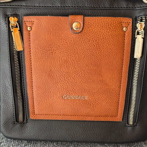 Gusacci Black and Brown Crossbody Bag - Picture 2 of 11